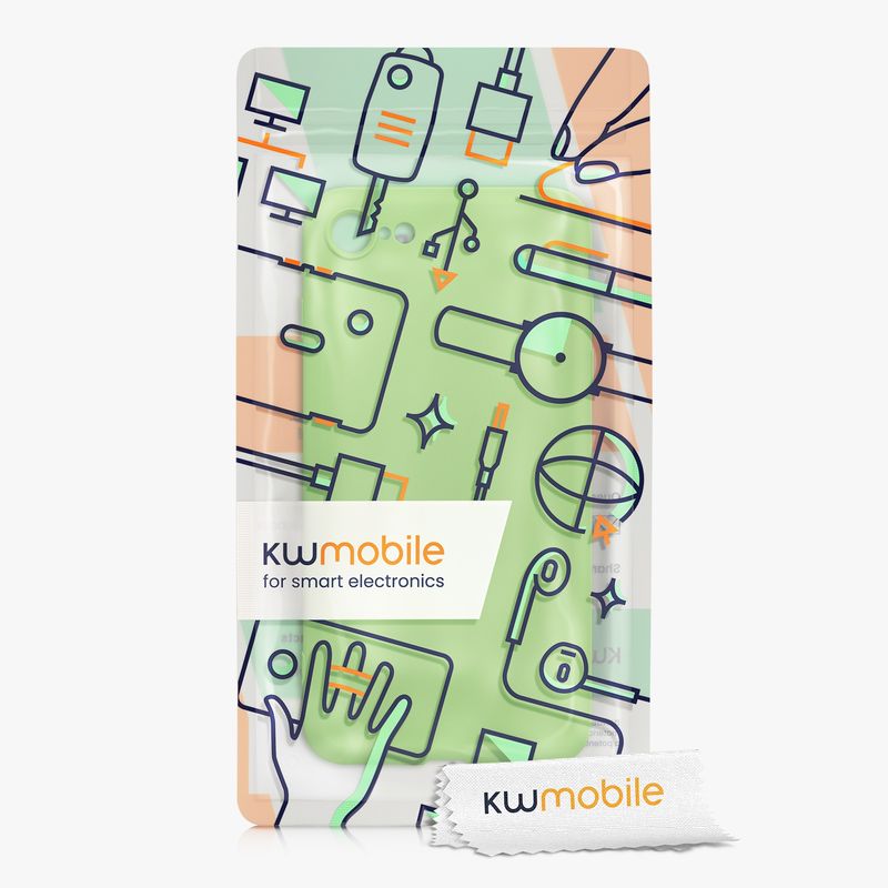 Laptop, Telefoane si Tablete - Telefoane mobile si accesorii - Accesorii Telefoane - Huse telefoane - Husa Kwmobile pentru iPhone SE3/SE2/SE (2022)/SE (2020), protectie la socuri, silicon, verde, rosu - Infinity.ro