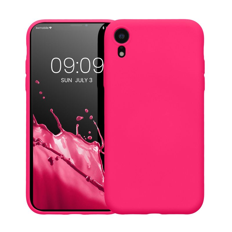 Laptop, Telefoane si Tablete - Telefoane mobile si accesorii - Accesorii Telefoane - Huse telefoane - Husa Kwmobile pentru iPhone XR, protectie la socuri, silicon, roz - Infinity.ro