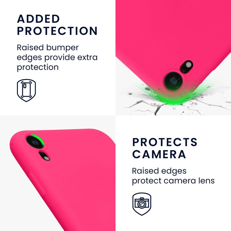 Laptop, Telefoane si Tablete - Telefoane mobile si accesorii - Accesorii Telefoane - Huse telefoane - Husa Kwmobile pentru iPhone XR, protectie la socuri, silicon, roz - Infinity.ro