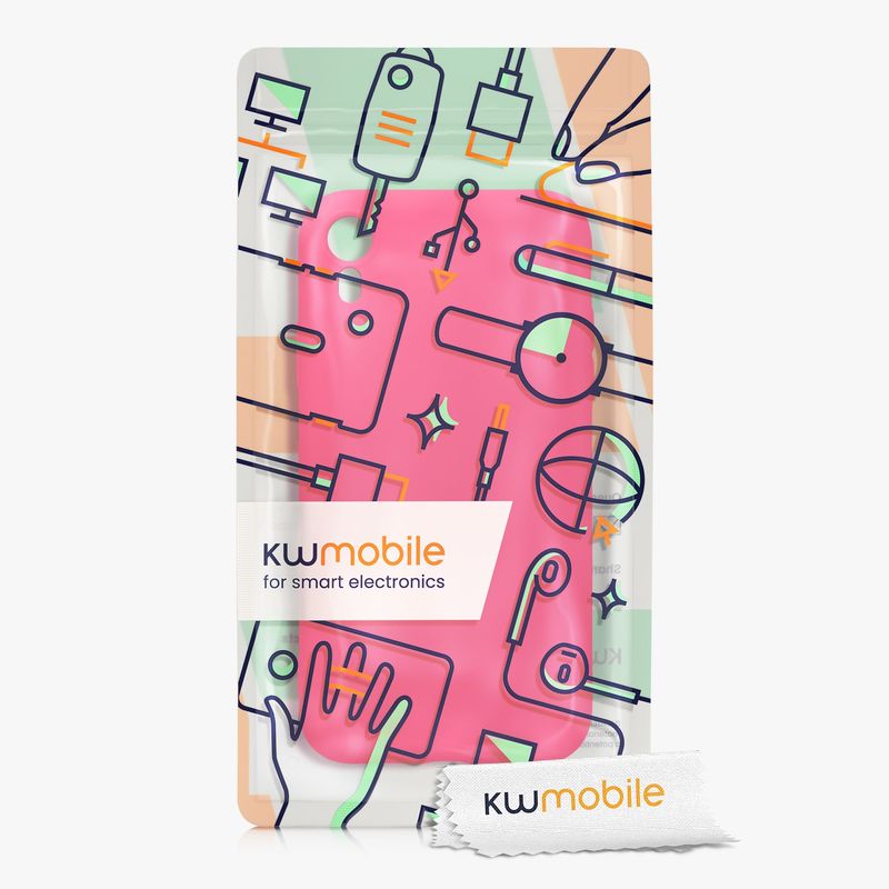 Laptop, Telefoane si Tablete - Telefoane mobile si accesorii - Accesorii Telefoane - Huse telefoane - Husa Kwmobile pentru iPhone XR, protectie la socuri, silicon, roz - Infinity.ro