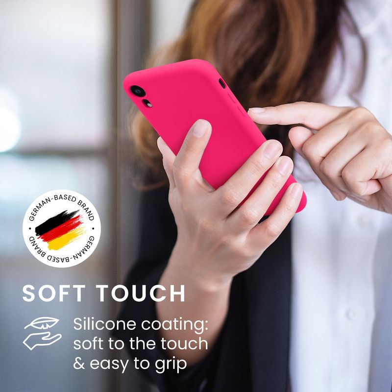 Laptop, Telefoane si Tablete - Telefoane mobile si accesorii - Accesorii Telefoane - Huse telefoane - Husa Kwmobile pentru iPhone XR, protectie la socuri, silicon, roz - Infinity.ro