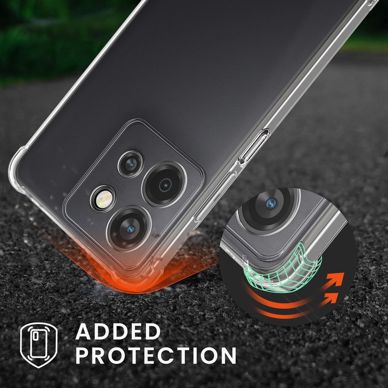 Laptop, Telefoane si Tablete - Telefoane mobile si accesorii - Accesorii Telefoane - Huse telefoane - Husa Kwmobile pentru Motorola Edge 60 Neo/Edge 50 Neo/ThinkPhone 25, antisoc, antizgarieturi, TPU, negru, transparent - Infinity.ro