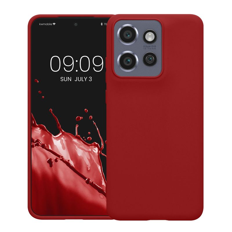 Laptop, Telefoane si Tablete - Telefoane mobile si accesorii - Accesorii Telefoane - Huse telefoane - Husa Kwmobile pentru Motorola Edge 60 Neo/Edge 50 Neo/ThinkPhone 25, incarcare wireless, TPU, rosu - Infinity.ro