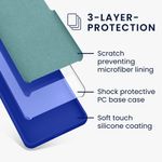 Laptop, Telefoane si Tablete - Telefoane mobile si accesorii - Accesorii Telefoane - Huse telefoane - Husa Kwmobile pentru Motorola Moto G05/Moto E15, incarcare wireless, anti-alunecare, silicon, albastru - Infinity.ro