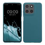 Laptop, Telefoane si Tablete - Telefoane mobile si accesorii - Accesorii Telefoane - Huse telefoane - Husa Kwmobile pentru Motorola Moto G15/Moto G15 Power/Moto G17/Moto G17 Power, incarcare wireless, silicon, albastru - Infinity.ro