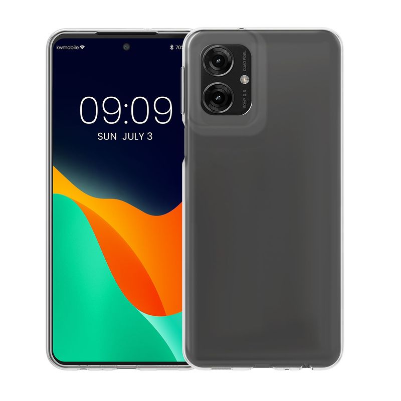 Laptop, Telefoane si Tablete - Telefoane mobile si accesorii - Accesorii Telefoane - Huse telefoane - Husa Kwmobile pentru Motorola Moto G55 5G, protectie la socuri, silicon, transparent - Infinity.ro