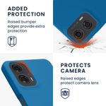 Laptop, Telefoane si Tablete - Telefoane mobile si accesorii - Accesorii Telefoane - Huse telefoane - Husa Kwmobile pentru Motorola Moto G24/Moto E14/Moto G04/Moto G04s, incarcare wireless, silicon, albastru - Infinity.ro
