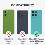 Laptop, Telefoane si Tablete - Telefoane mobile si accesorii - Accesorii Telefoane - Huse telefoane - Husa Kwmobile pentru Motorola Moto G57 Power/Moto G67 Power, anti-alunecare, silicon, albastru - Infinity.ro