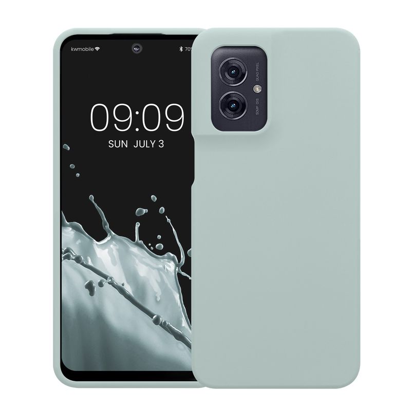 Laptop, Telefoane si Tablete - Telefoane mobile si accesorii - Accesorii Telefoane - Huse telefoane - Husa Kwmobile pentru Motorola Moto G55 5G, incarcare wireless, silicon, verde - Infinity.ro