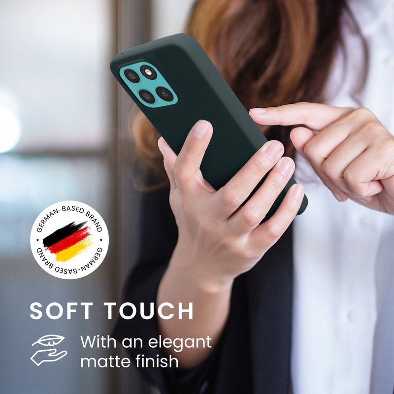 Laptop, Telefoane si Tablete - Telefoane mobile si accesorii - Accesorii Telefoane - Huse telefoane - Husa Kwmobile pentru Motorola Moto G57 Power/Moto G67 Power, incarcare wireless, silicon, gri - Infinity.ro