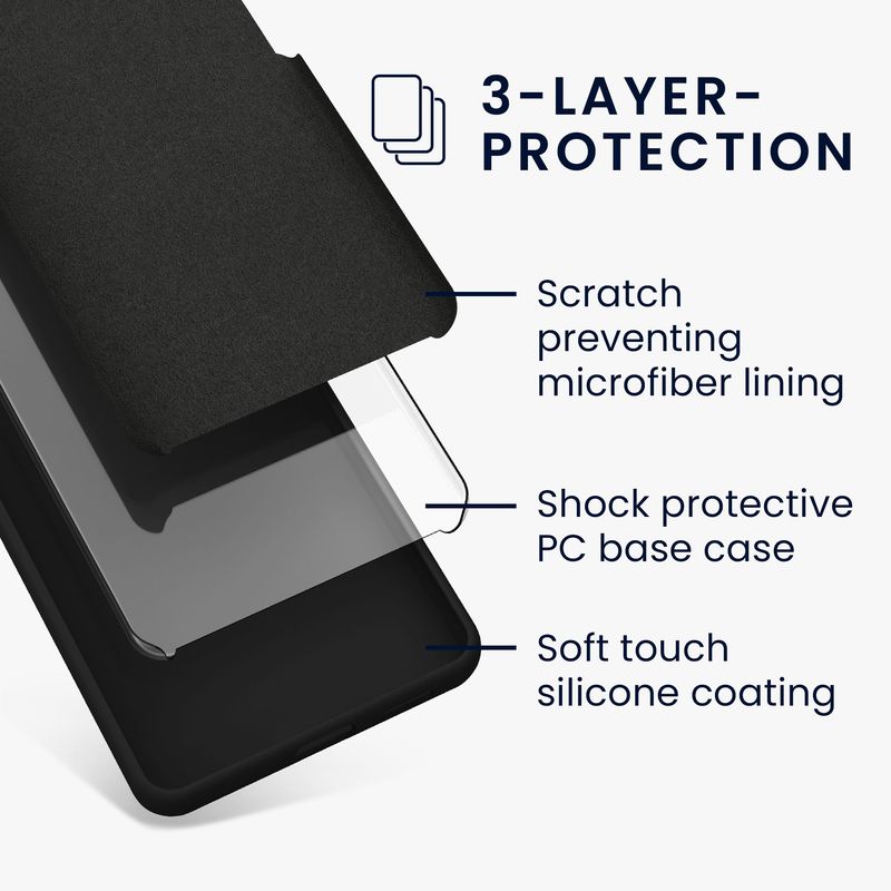 Laptop, Telefoane si Tablete - Telefoane mobile si accesorii - Accesorii Telefoane - Huse telefoane - Husa Kwmobile pentru Motorola Moto G55 5G, incarcare wireless, silicon, negru - Infinity.ro