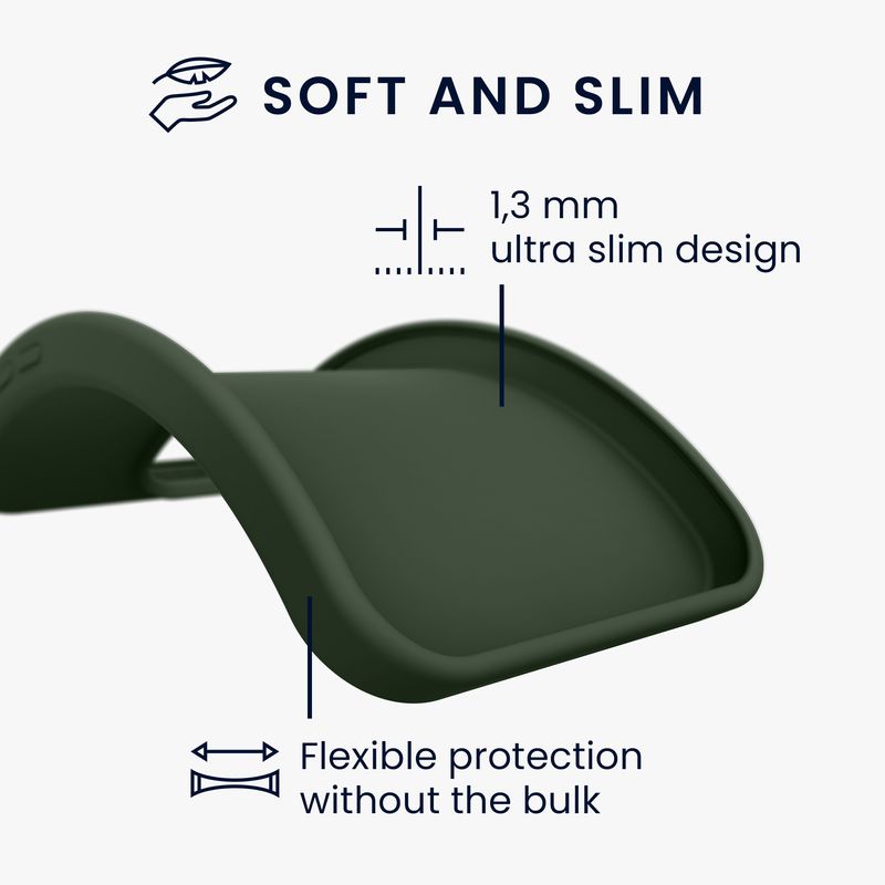 Laptop, Telefoane si Tablete - Telefoane mobile si accesorii - Accesorii Telefoane - Huse telefoane - Husa Kwmobile pentru Motorola Moto G67 5G/Moto G77 5G, incarcare wireless, anti-alunecare, silicon, verde - Infinity.ro
