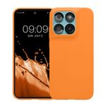 Laptop, Telefoane si Tablete - Telefoane mobile si accesorii - Accesorii Telefoane - Huse telefoane - Husa Kwmobile pentru Motorola Moto G67 5G/Moto G77 5G, incarcare wireless, anti-alunecare, silicon, portocaliu - Infinity.ro