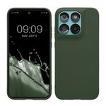 Laptop, Telefoane si Tablete - Telefoane mobile si accesorii - Accesorii Telefoane - Huse telefoane - Husa Kwmobile pentru Motorola Moto G67 5G/Moto G77 5G, incarcare wireless, anti-alunecare, silicon, verde - Infinity.ro