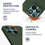 Laptop, Telefoane si Tablete - Telefoane mobile si accesorii - Accesorii Telefoane - Huse telefoane - Husa Kwmobile pentru Motorola Moto G67 5G/Moto G77 5G, incarcare wireless, anti-alunecare, silicon, verde - Infinity.ro