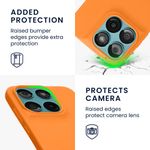 Laptop, Telefoane si Tablete - Telefoane mobile si accesorii - Accesorii Telefoane - Huse telefoane - Husa Kwmobile pentru Motorola Moto G67 5G/Moto G77 5G, incarcare wireless, anti-alunecare, silicon, portocaliu - Infinity.ro