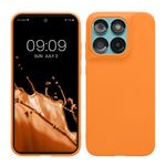 Laptop, Telefoane si Tablete - Telefoane mobile si accesorii - Accesorii Telefoane - Huse telefoane - Husa Kwmobile pentru Motorola Moto G67 5G/Moto G77 5G, incarcare wireless, anti-alunecare, silicon, portocaliu - Infinity.ro