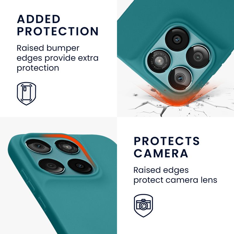 Laptop, Telefoane si Tablete - Telefoane mobile si accesorii - Accesorii Telefoane - Huse telefoane - Husa Kwmobile pentru Motorola Moto G67 5G/Moto G77 5G, incarcare wireless, silicon, albastru - Infinity.ro