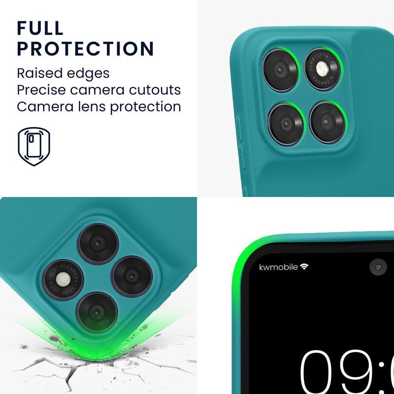 Laptop, Telefoane si Tablete - Telefoane mobile si accesorii - Accesorii Telefoane - Huse telefoane - Husa Kwmobile pentru Motorola Moto G67 5G/Moto G77 5G, anti-alunecare, silicon, albastru - Infinity.ro