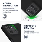 Laptop, Telefoane si Tablete - Telefoane mobile si accesorii - Accesorii Telefoane - Huse telefoane - Husa Kwmobile pentru Motorola Moto G75 5G, incarcare wireless, silicon, negru - Infinity.ro