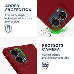 Laptop, Telefoane si Tablete - Telefoane mobile si accesorii - Accesorii Telefoane - Huse telefoane - Husa Kwmobile pentru Motorola Moto G85 5G, incarcare wireless, silicon, rosu - Infinity.ro