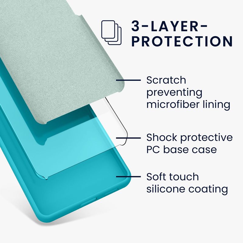 Laptop, Telefoane si Tablete - Telefoane mobile si accesorii - Accesorii Telefoane - Huse telefoane - Husa Kwmobile pentru Motorola Moto G75 5G, incarcare wireless, silicon, albastru - Infinity.ro