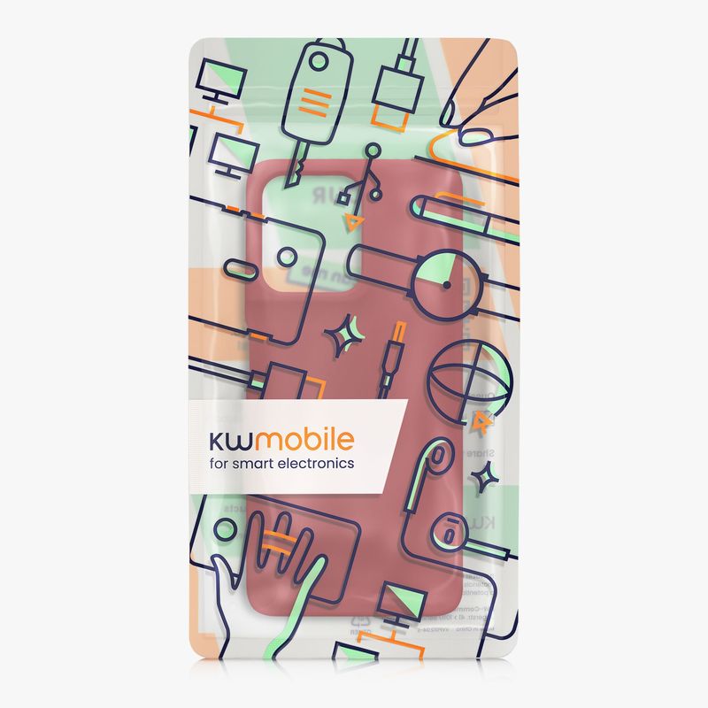 Laptop, Telefoane si Tablete - Telefoane mobile si accesorii - Accesorii Telefoane - Huse telefoane - Husa Kwmobile pentru Motorola Moto G75 5G, incarcare wireless, silicon, rosu - Infinity.ro