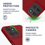 Laptop, Telefoane si Tablete - Telefoane mobile si accesorii - Accesorii Telefoane - Huse telefoane - Husa Kwmobile pentru Motorola Moto G75 5G, incarcare wireless, silicon, rosu - Infinity.ro