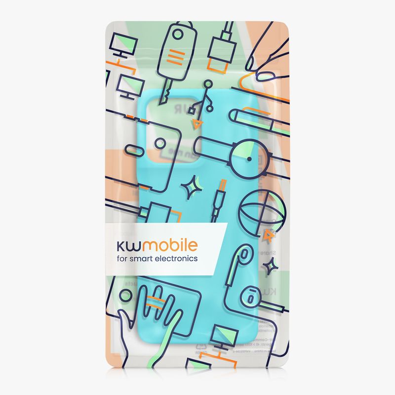 Laptop, Telefoane si Tablete - Telefoane mobile si accesorii - Accesorii Telefoane - Huse telefoane - Husa Kwmobile pentru Motorola Moto G75 5G, incarcare wireless, silicon, albastru - Infinity.ro