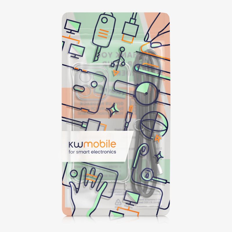 Laptop, Telefoane si Tablete - Telefoane mobile si accesorii - Accesorii Telefoane - Huse telefoane - Husa Kwmobile pentru Motorola Moto G86 5G, protectie la socuri, TPU, negru, transparent - Infinity.ro