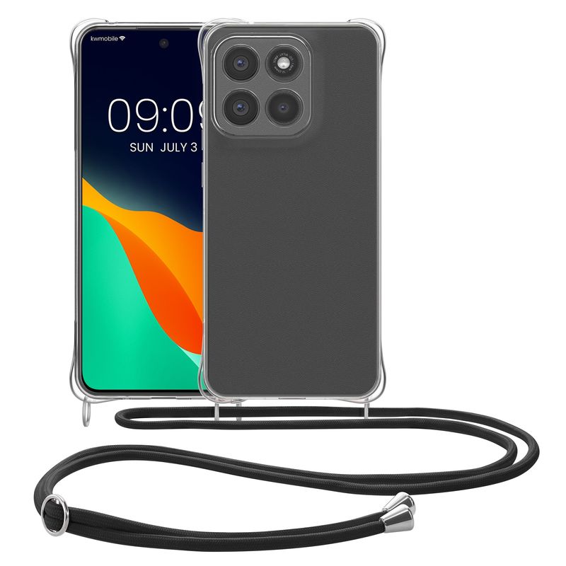 Laptop, Telefoane si Tablete - Telefoane mobile si accesorii - Accesorii Telefoane - Huse telefoane - Husa Kwmobile pentru Motorola Moto G86 5G, protectie la socuri, TPU, negru, transparent - Infinity.ro