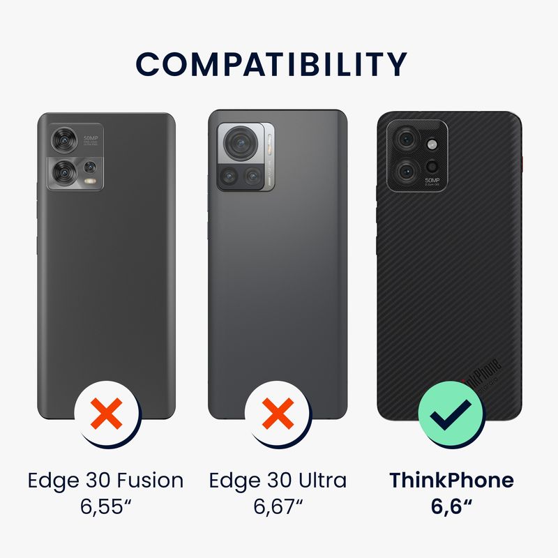 Laptop, Telefoane si Tablete - Telefoane mobile si accesorii - Accesorii Telefoane - Huse telefoane - Husa Kwmobile pentru Motorola ThinkPhone, incarcare wireless, silicon, negru - Infinity.ro