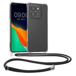 Laptop, Telefoane si Tablete - Telefoane mobile si accesorii - Accesorii Telefoane - Huse telefoane - Husa Kwmobile pentru Motorola Moto G86 5G, protectie la socuri, TPU, negru, transparent - Infinity.ro