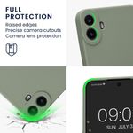 Laptop, Telefoane si Tablete - Telefoane mobile si accesorii - Accesorii Telefoane - Huse telefoane - Husa Kwmobile pentru Nothing Phone 1, anti-alunecare, silicon, verde - Infinity.ro