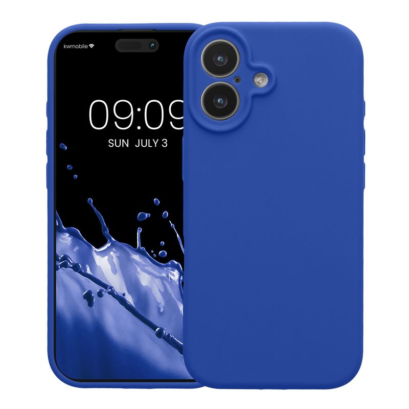Laptop, Telefoane si Tablete - Telefoane mobile si accesorii - Accesorii Telefoane - Huse telefoane - Husa Kwmobile pentru iPhone 17, anti-amprenta, silicon, albastru - Infinity.ro