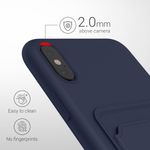 Laptop, Telefoane si Tablete - Telefoane mobile si accesorii - Accesorii Telefoane - Huse telefoane - Husa Kwmobile pentru iPhone XS Max, incarcare wireless, silicon, albastru - Infinity.ro