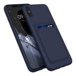 Laptop, Telefoane si Tablete - Telefoane mobile si accesorii - Accesorii Telefoane - Huse telefoane - Husa Kwmobile pentru iPhone XS Max, incarcare wireless, silicon, albastru - Infinity.ro