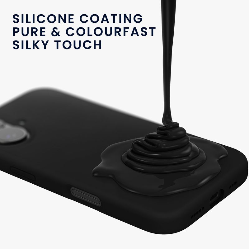 Laptop, Telefoane si Tablete - Telefoane mobile si accesorii - Accesorii Telefoane - Huse telefoane - Husa Kwmobile pentru iPhone 17, anti-alunecare, anti-amprenta, silicon, negru - Infinity.ro