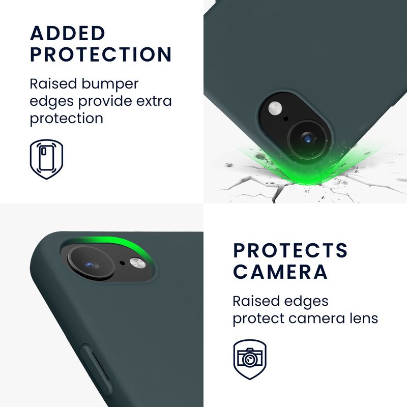 Laptop, Telefoane si Tablete - Telefoane mobile si accesorii - Accesorii Telefoane - Huse telefoane - Husa Kwmobile pentru iPhone 17e/16e, protectie la socuri, silicon, gri - Infinity.ro