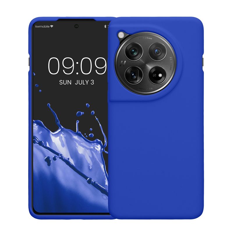 Laptop, Telefoane si Tablete - Telefoane mobile si accesorii - Accesorii Telefoane - Huse telefoane - Husa Kwmobile pentru OnePlus 12, incarcare wireless, anti-alunecare, silicon, albastru - Infinity.ro