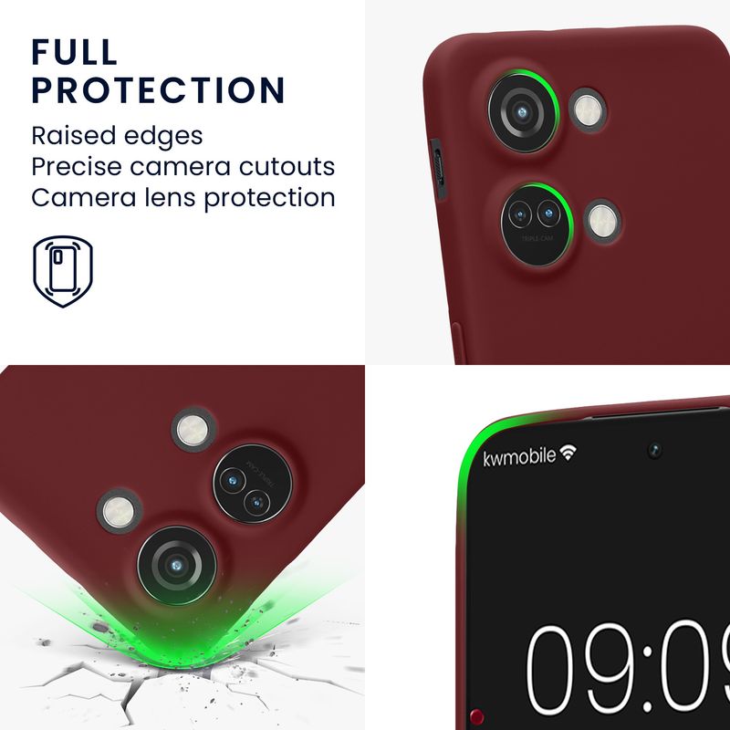 Laptop, Telefoane si Tablete - Telefoane mobile si accesorii - Accesorii Telefoane - Huse telefoane - Husa Kwmobile pentru OnePlus Nord 3 5G, anti-alunecare, silicon, mov - Infinity.ro