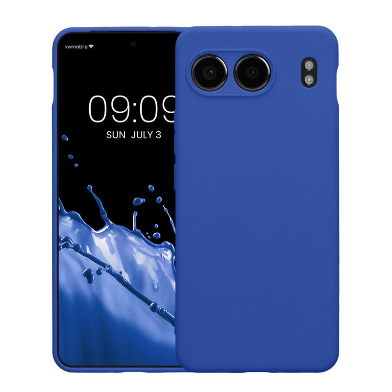 Laptop, Telefoane si Tablete - Telefoane mobile si accesorii - Accesorii Telefoane - Huse telefoane - Husa Kwmobile pentru OnePlus Nord 4 5G, anti-alunecare, silicon, albastru - Infinity.ro