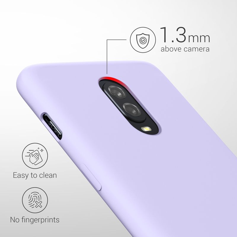 Laptop, Telefoane si Tablete - Telefoane mobile si accesorii - Accesorii Telefoane - Huse telefoane - Husa Kwmobile pentru OnePlus 6T, incarcare wireless, silicon, mov - Infinity.ro