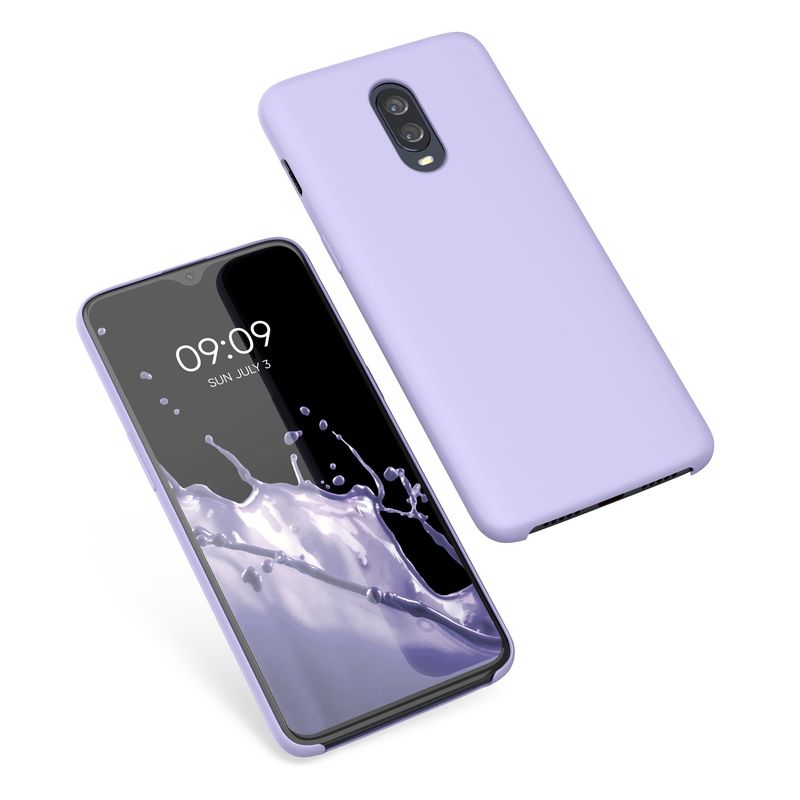 Laptop, Telefoane si Tablete - Telefoane mobile si accesorii - Accesorii Telefoane - Huse telefoane - Husa Kwmobile pentru OnePlus 6T, incarcare wireless, silicon, mov - Infinity.ro