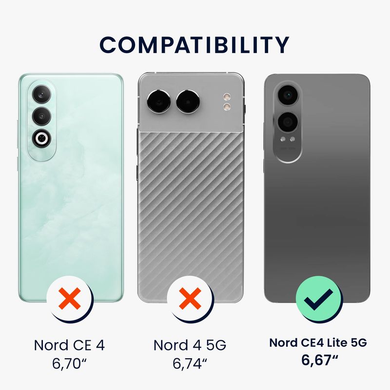 Laptop, Telefoane si Tablete - Telefoane mobile si accesorii - Accesorii Telefoane - Huse telefoane - Husa Kwmobile pentru OnePlus Nord CE 4 Lite 5G, incarcare wireless, silicon, gri - Infinity.ro
