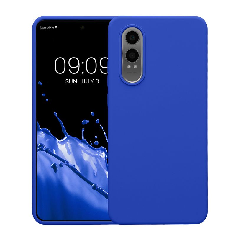 Laptop, Telefoane si Tablete - Telefoane mobile si accesorii - Accesorii Telefoane - Huse telefoane - Husa Kwmobile pentru OnePlus Nord CE 4 Lite 5G, incarcare wireless, anti-alunecare, silicon, albastru - Infinity.ro