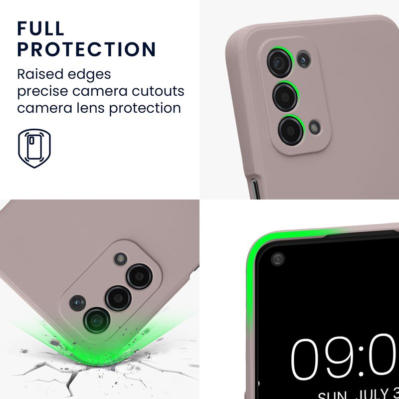 Laptop, Telefoane si Tablete - Telefoane mobile si accesorii - Accesorii Telefoane - Huse telefoane - Husa Kwmobile pentru OPPO A74 (5G)/A54 (5G), anti-alunecare, silicon, bej - Infinity.ro