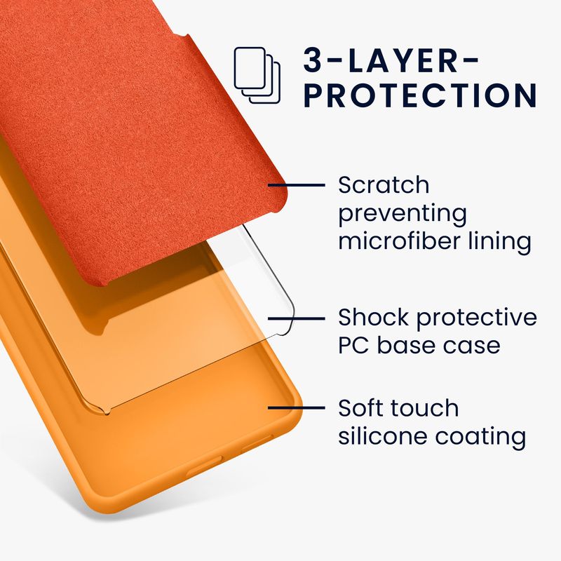 Laptop, Telefoane si Tablete - Telefoane mobile si accesorii - Accesorii Telefoane - Huse telefoane - Husa Kwmobile pentru OPPO Find X5 (5G), incarcare wireless, silicon, portocaliu - Infinity.ro