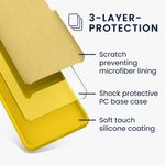 Laptop, Telefoane si Tablete - Telefoane mobile si accesorii - Accesorii Telefoane - Huse telefoane - Husa Kwmobile pentru OPPO Find X5 (5G), incarcare wireless, silicon, galben - Infinity.ro