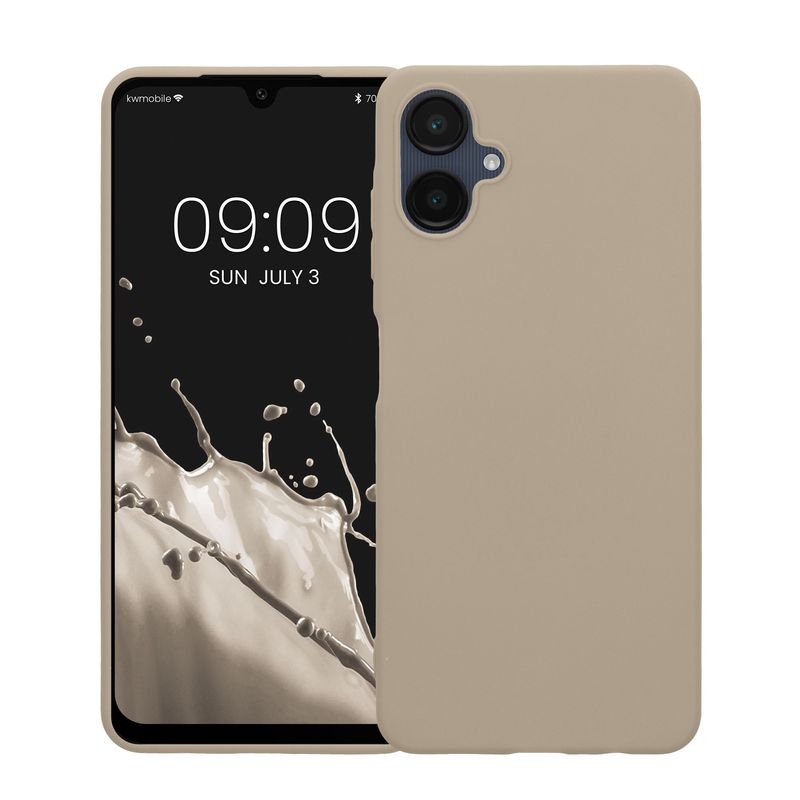 Laptop, Telefoane si Tablete - Telefoane mobile si accesorii - Accesorii Telefoane - Huse telefoane - Husa Kwmobile pentru Samsung Galaxy A06, incarcare wireless, silicon, bej - Infinity.ro